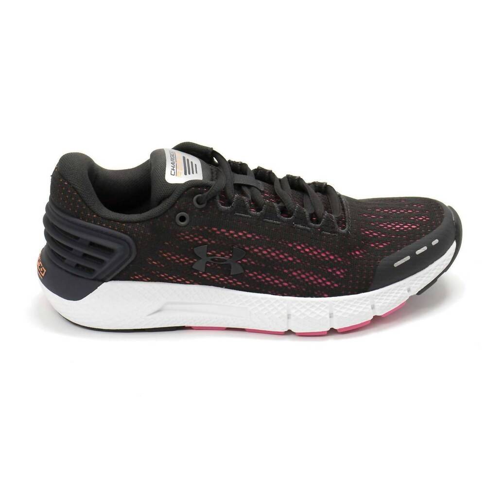 NEW UNDER ARMOUR women's charged rogue running shoes in jet gray